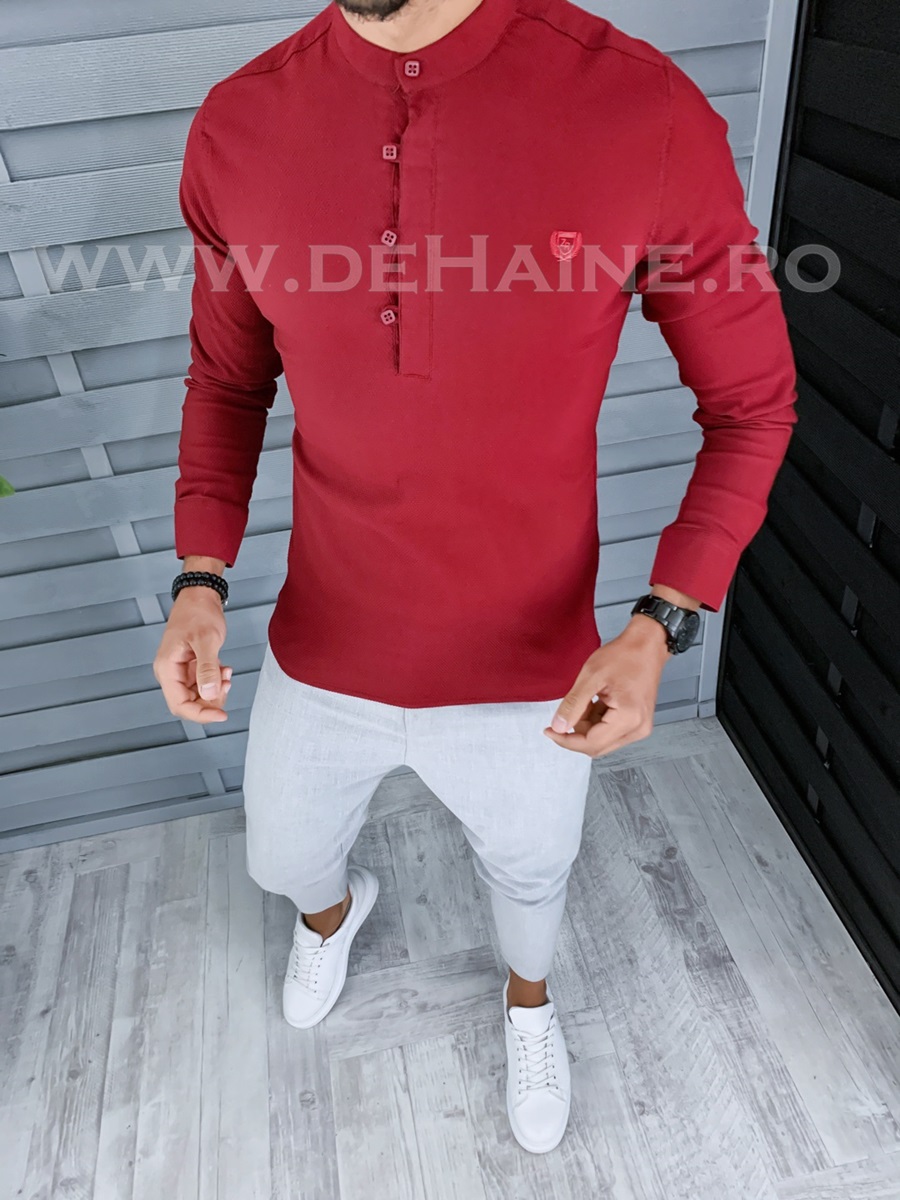 Camasa barbati grena slim fit b2153 o2-1